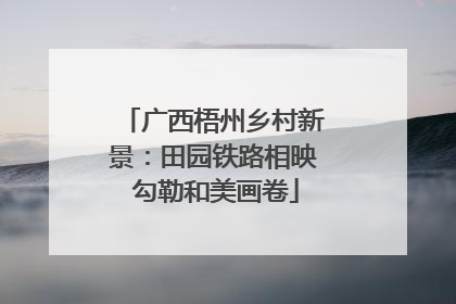 广西梧州乡村新景：田园铁路相映 勾勒和美画卷