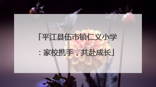 平江县伍市镇仁义小学：家校携手，共赴成长