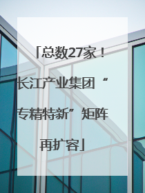 总数27家！长江产业集团“专精特新”矩阵再扩容