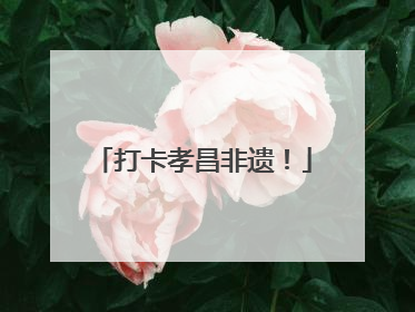 打卡孝昌非遗！