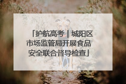 护航高考｜城阳区市场监管局开展食品安全联合督导检查