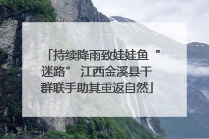 持续降雨致娃娃鱼“迷路” 江西金溪县干群联手助其重返自然
