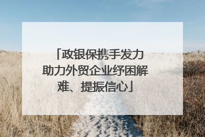 政银保携手发力 助力外贸企业纾困解难、提振信心
