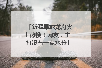 新疆旱地龙舟火上热搜！网友：主打没有一点水分