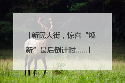 新民大街，惊喜“焕新”最后倒计时……