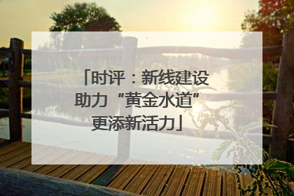 时评：新线建设助力“黄金水道”更添新活力