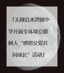 无棣县水湾镇中学开展全环境立德树人“感恩父爱共同成长”活动