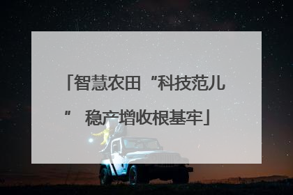 智慧农田“科技范儿” 稳产增收根基牢