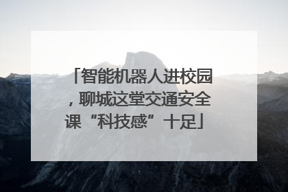 智能机器人进校园，聊城这堂交通安全课“科技感”十足
