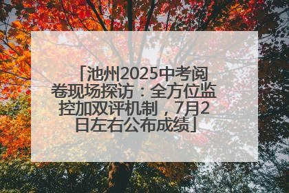 池州2025中考阅卷现场探访：全方位监控加双评机制，7月2日左右公布成绩