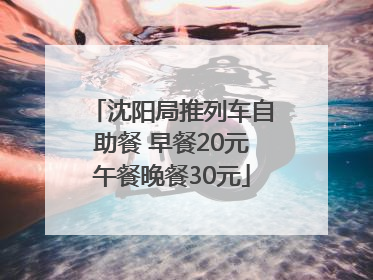 沈阳局推列车自助餐 早餐20元午餐晚餐30元