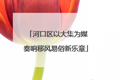 河口区以大集为媒 奏响移风易俗新乐章