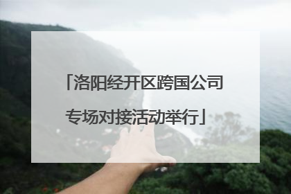 洛阳经开区跨国公司专场对接活动举行