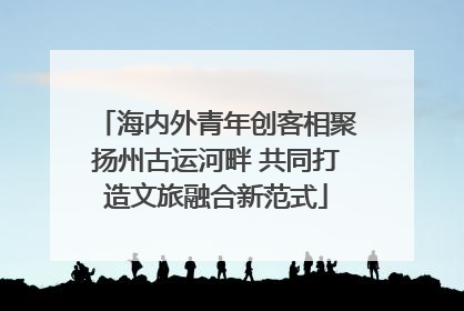 海内外青年创客相聚扬州古运河畔 共同打造文旅融合新范式