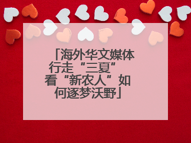海外华文媒体行走“三夏” 看“新农人”如何逐梦沃野