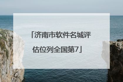 济南市软件名城评估位列全国第7