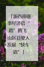浙西南赛事经济借“路”腾飞 山区县驶入发展“快车道”
