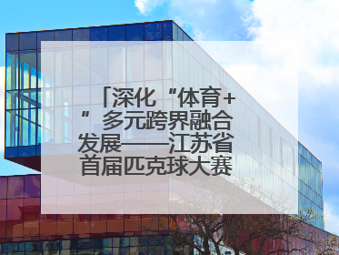 深化“体育+”多元跨界融合发展——江苏省首届匹克球大赛在无锡开赛