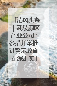 清风头条｜武陵源区产业公司：多措并举推进警示教育走深走实