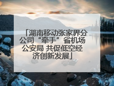湖南移动张家界分公司“牵手”省机场公安局 共促低空经济创新发展