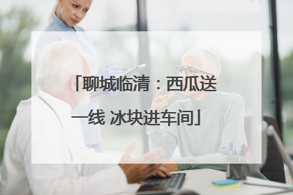 聊城临清：西瓜送一线 冰块进车间