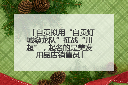 自贡拟用“自贡灯城燊龙队”征战“川超”，起名的是美发用品店销售员