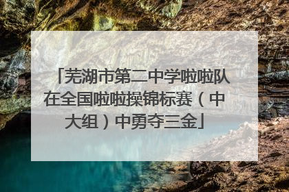 芜湖市第二中学啦啦队在全国啦啦操锦标赛（中大组）中勇夺三金
