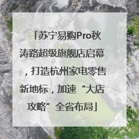 苏宁易购Pro秋涛路超级旗舰店启幕，打造杭州家电零售新地标，加速“大店攻略”全省布局
