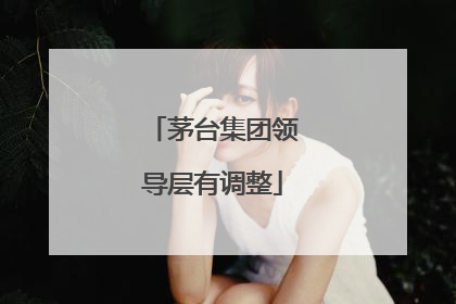 茅台集团领导层有调整