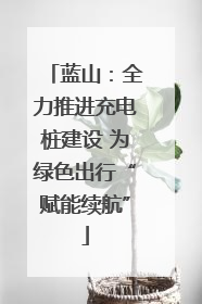 蓝山：全力推进充电桩建设 为绿色出行“赋能续航”