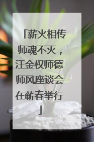 薪火相传师魂不灭，汪金权师德师风座谈会在蕲春举行