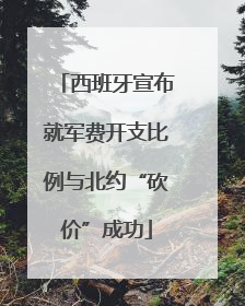 西班牙宣布就军费开支比例与北约“砍价”成功