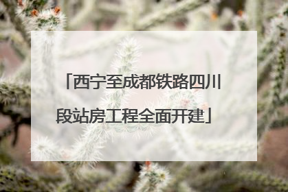西宁至成都铁路四川段站房工程全面开建