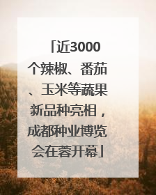 近3000个辣椒、番茄、玉米等蔬果新品种亮相，成都种业博览会在蓉开幕