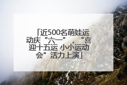 近500名萌娃运动庆“六一”，“喜迎十五运 小小运动会”活力上演