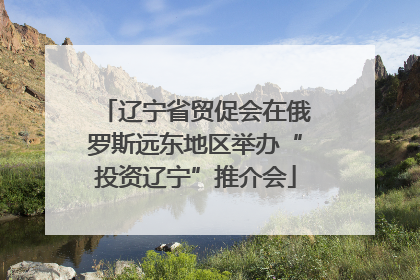 辽宁省贸促会在俄罗斯远东地区举办“投资辽宁”推介会
