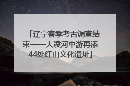 辽宁春季考古调查结束——大凌河中游再添44处红山文化遗址