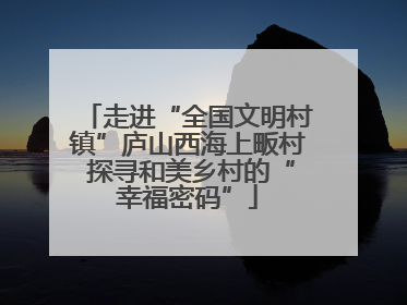 走进“全国文明村镇”庐山西海上畈村 探寻和美乡村的“幸福密码”
