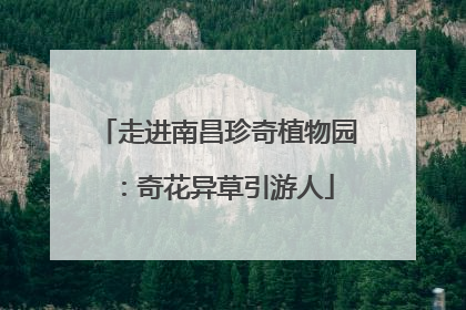 走进南昌珍奇植物园：奇花异草引游人