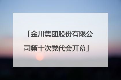 金川集团股份有限公司第十次党代会开幕