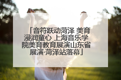 音符跃动菏泽 美育浸润童心 上海音乐学院美育教育展演山东省展演·菏泽站落幕