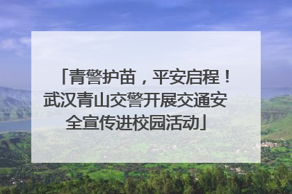 青警护苗，平安启程！武汉青山交警开展交通安全宣传进校园活动