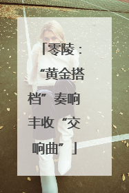 零陵：“黄金搭档”奏响丰收“交响曲”