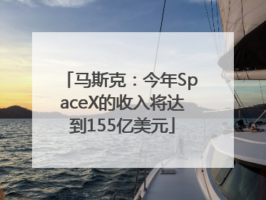 马斯克：今年SpaceX的收入将达到155亿美元