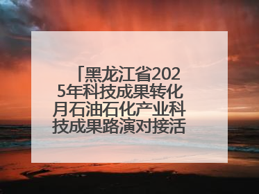 黑龙江省2025年科技成果转化月石油石化产业科技成果路演对接活动在大庆举办