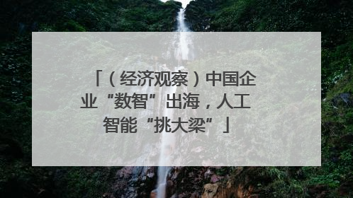 （经济观察）中国企业“数智”出海，人工智能“挑大梁”