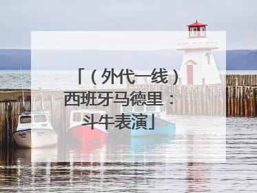 （外代一线）西班牙马德里：斗牛表演