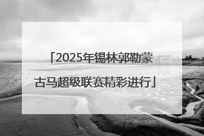 2025年锡林郭勒蒙古马超级联赛精彩进行
