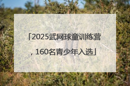 2025武网球童训练营，160名青少年入选