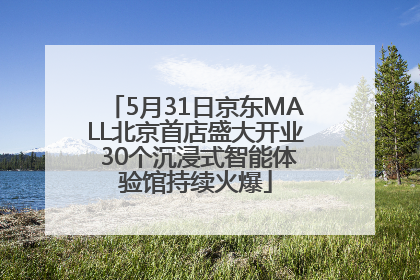 5月31日京东MALL北京首店盛大开业 30个沉浸式智能体验馆持续火爆